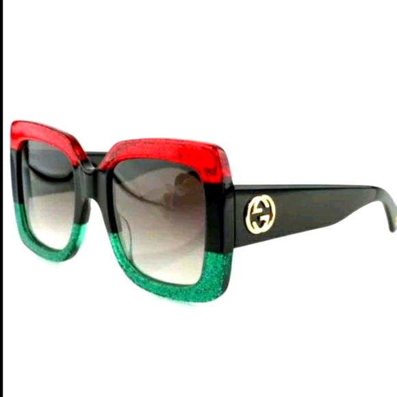 Gucci Accessories - AUTH GUCCI GREY GRADIENT GG0083S001 SQUARE SHADESE